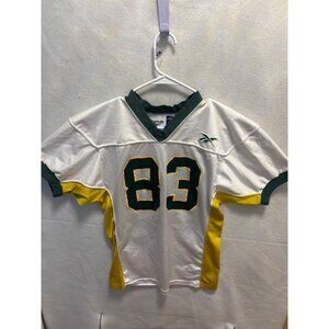 Reebok Team Uniforms White & Yellow Mesh Football Jersey XL